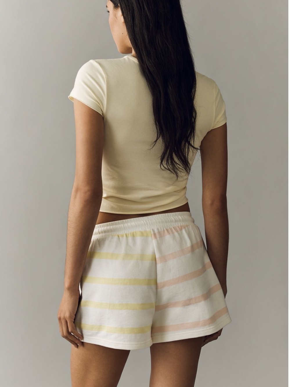 Daily Practice Anthropologie Striped Shorts New With Tags Color block đđ©· Large - Picture 3 of 7